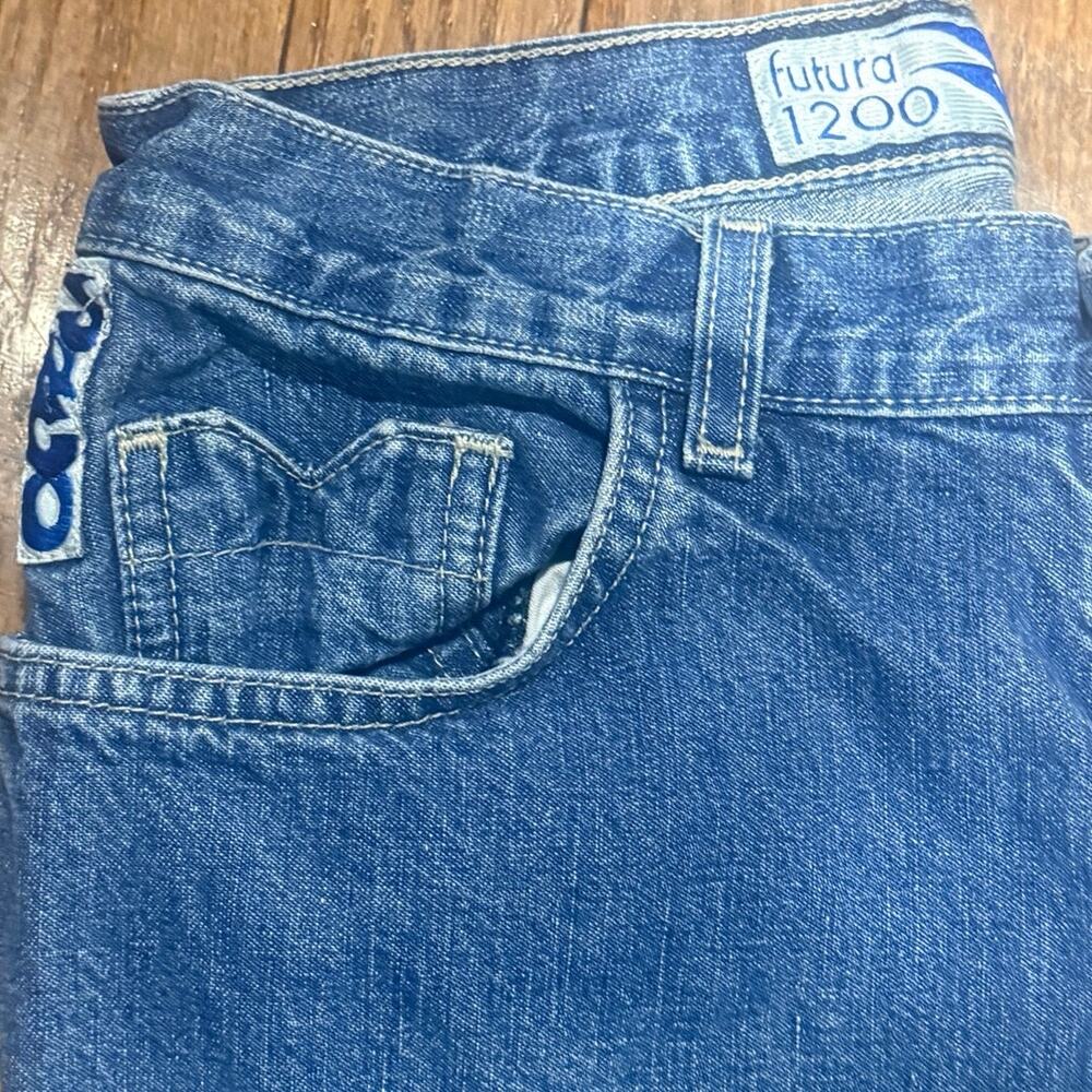 Vintage 90s JNCO Blaze S1200 Girlie Stuff Ultra Flare Jeans Size 9 USA 28x30 - Picture 14 of 15